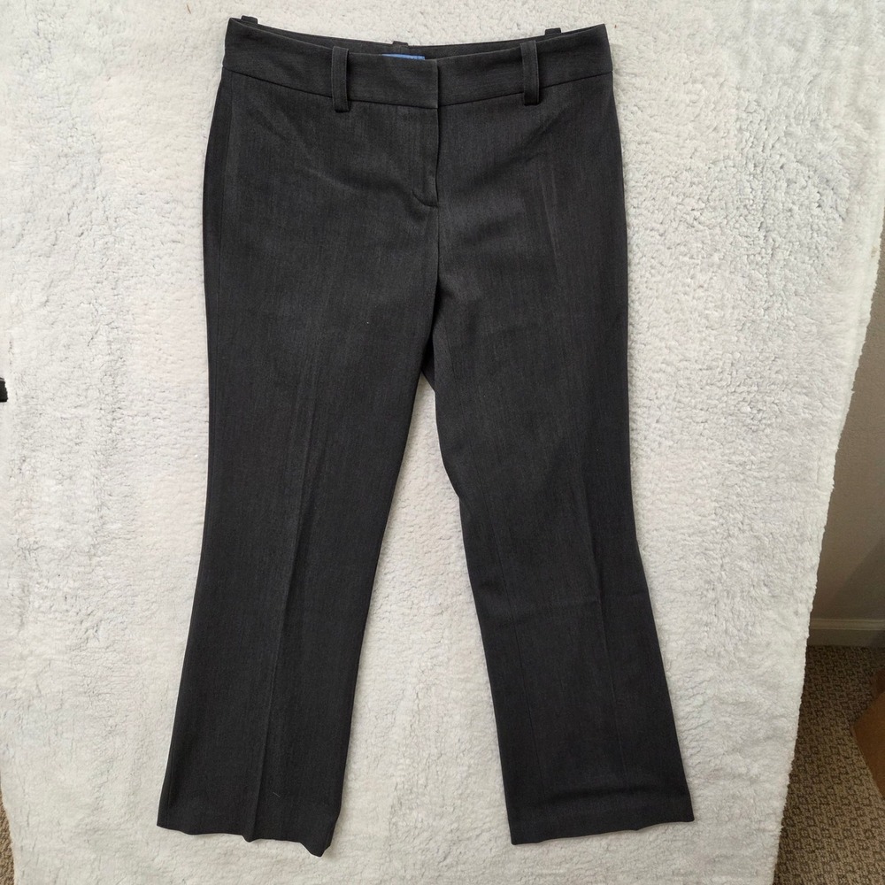 Simply Vera Vera Wang Womens‎ 4 Charcoal Gray Career Dress Pants Cropped Bootcut
